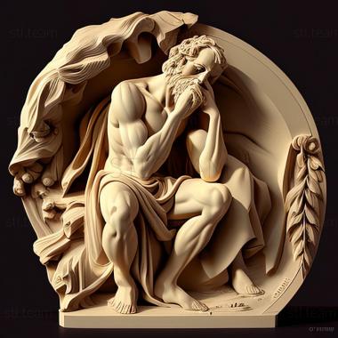 3D model Nassos Daphnis American artist (STL)